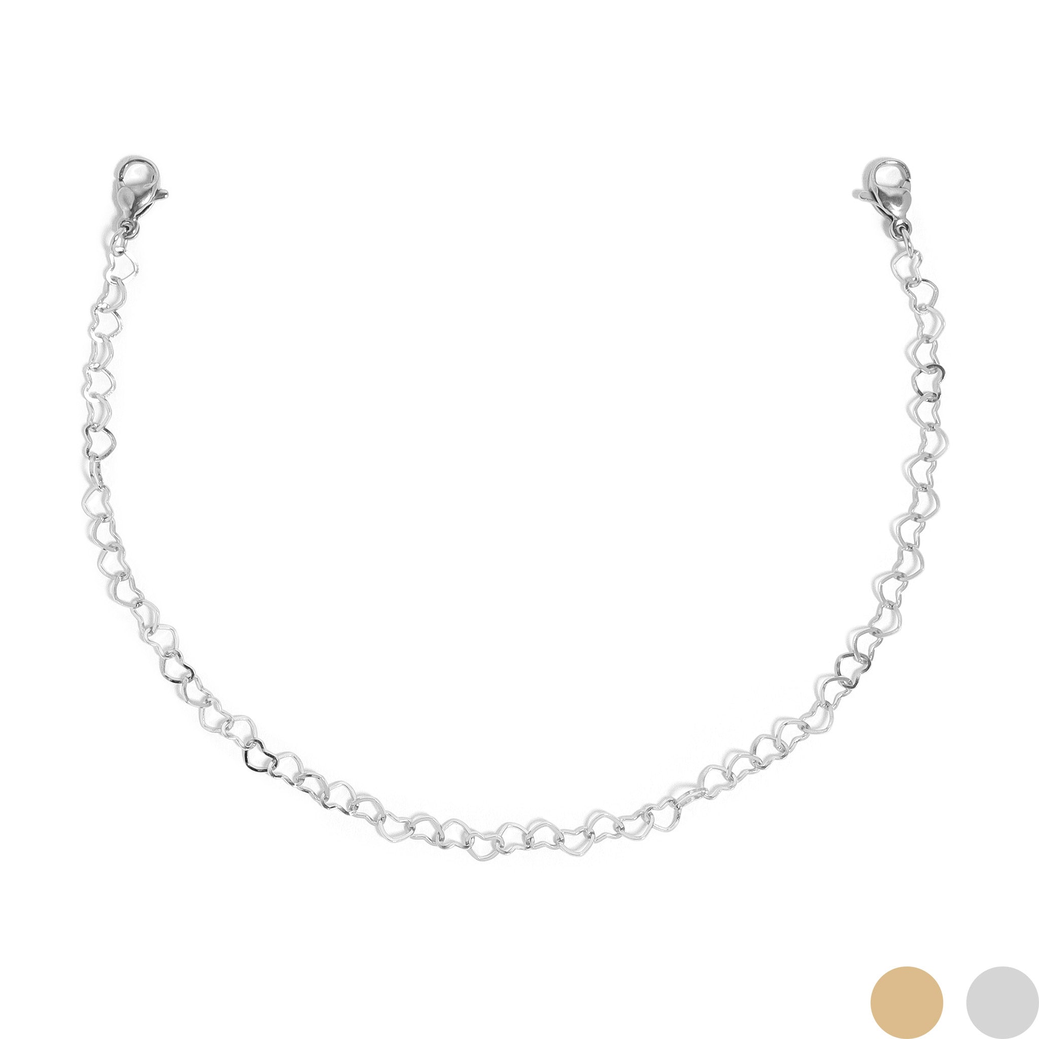 18K Gold PVD Stainless Steel Heart Trucker Hat Chain / CHN0042、mySite、dreamappss