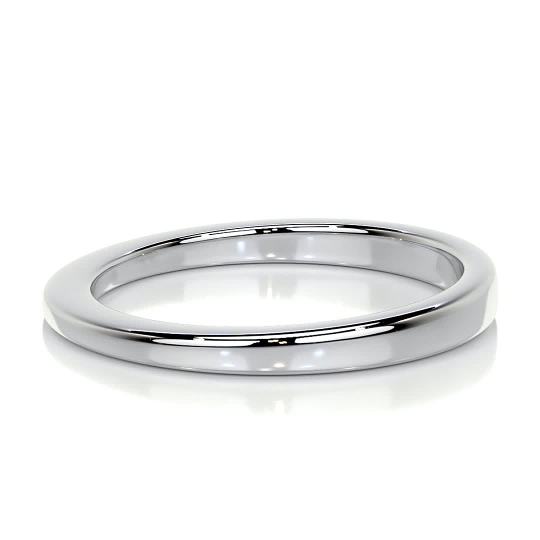 Alex Men's Wedding Band -14K White Gold、mySite、hinf8tx79