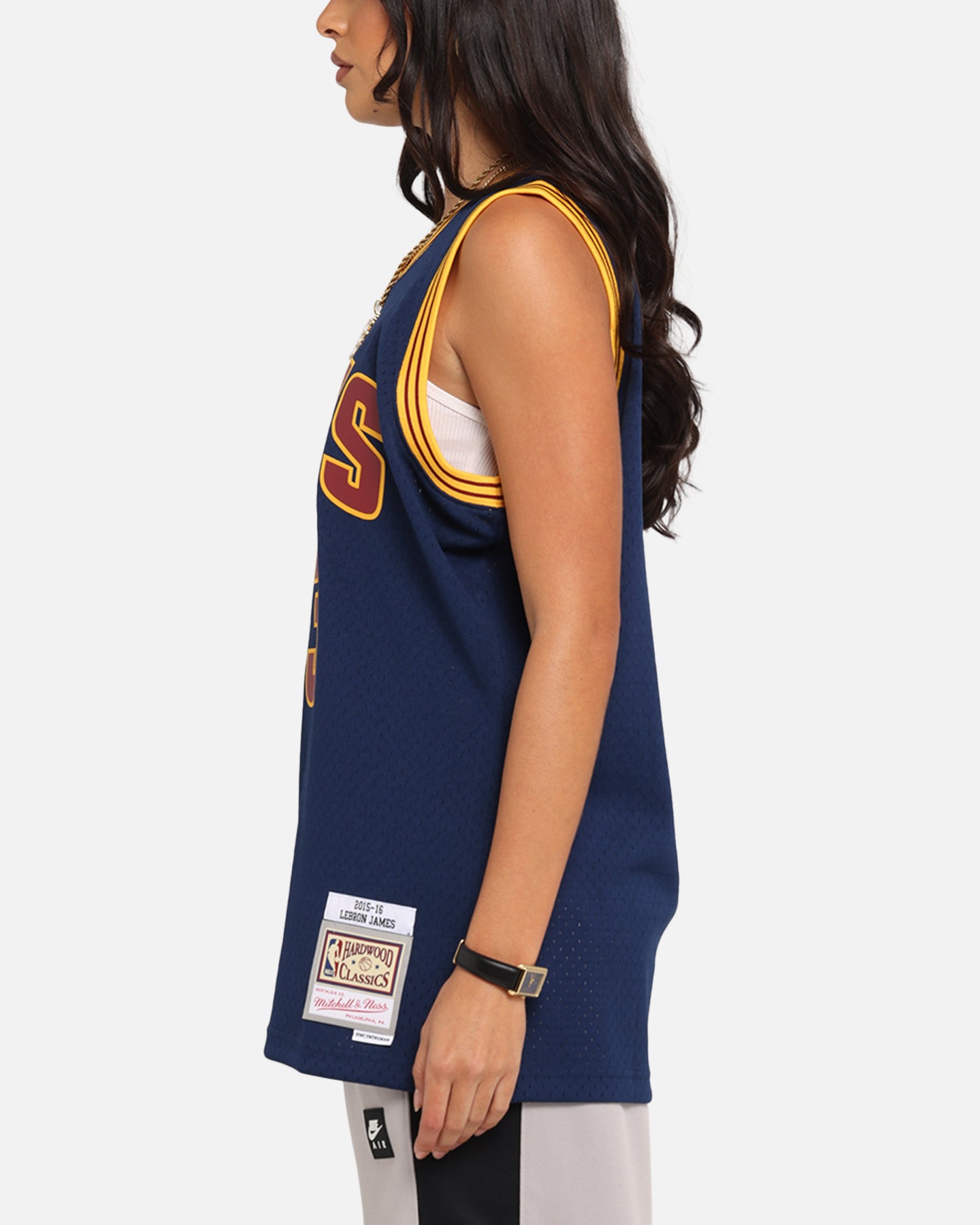 Mitchell & Ness Cleveland Cavaliers Lebron James Swing Jersey Blue、mySite、zt4zffjzw