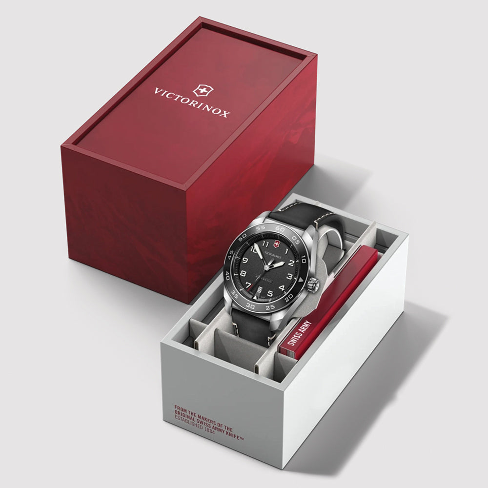 Swiss Army Automatic 42mm - Black on Black Leather Strap、mySite、botmansion