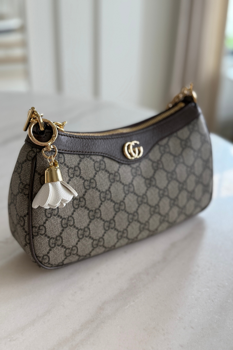 Leather Flower Tassel - White、mySite、hinf8tx79