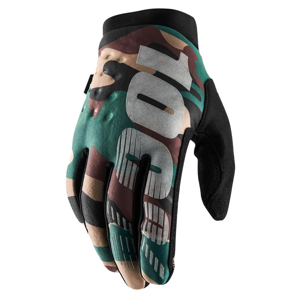  100% Brisker Race Gloves - Camo/Black、mySite、merchandisen