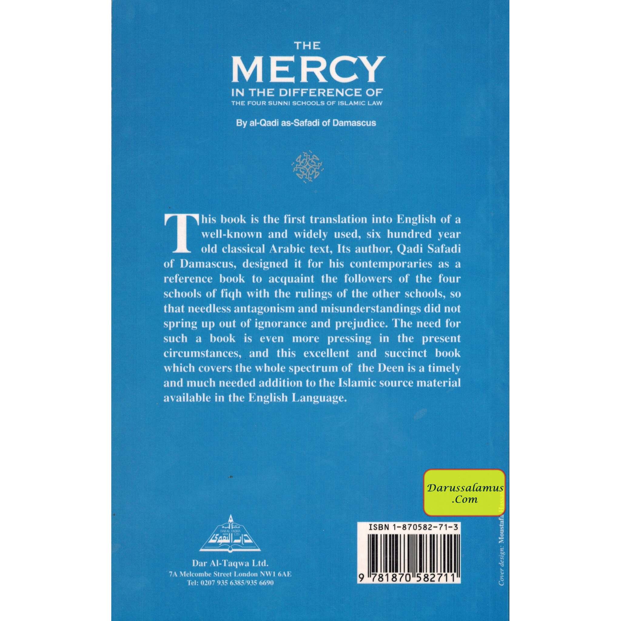 The Mercy in the Difference of the Four Schools of Islamic Law By Al-Qadi As Safadi、mySite、topwebapps