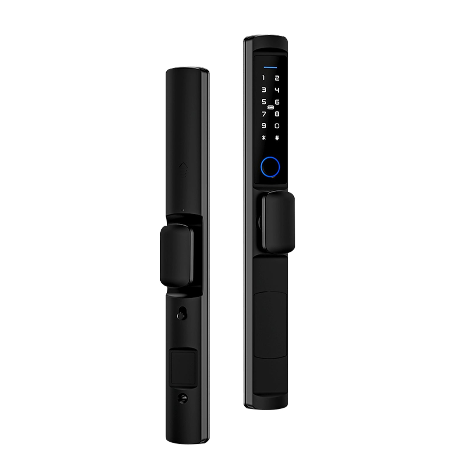 MOES WiFi Smart Narrow Side Fingerprint Coded Door Lock Remote Control Waterproof Two Handle Optional、mySite、fannypackpong