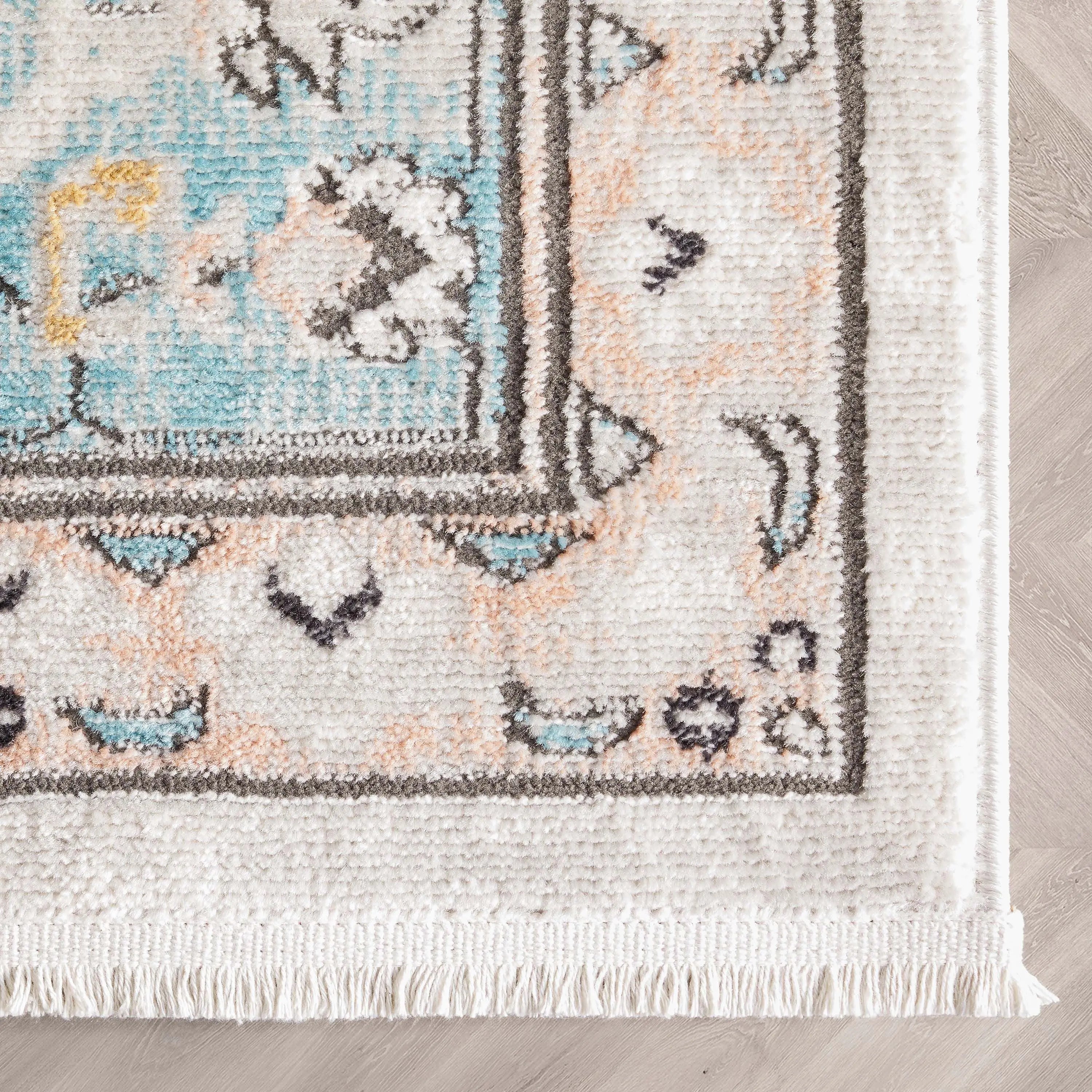 Jane Vintage Bohemian Aztec Tribal Blue Rug、mySite、gigharbornorthrealestate