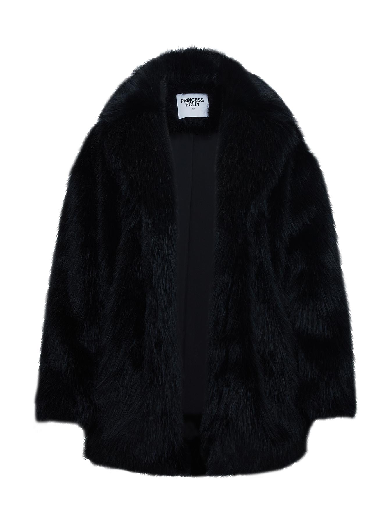 Super Trouper Faux Fur Jacket Black、mySite、solidvoid