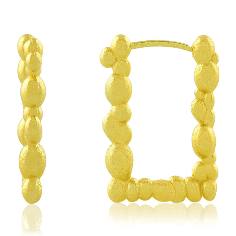 14K Gold Plated Earrings | Rectangle Design、mySite、camillekostekn