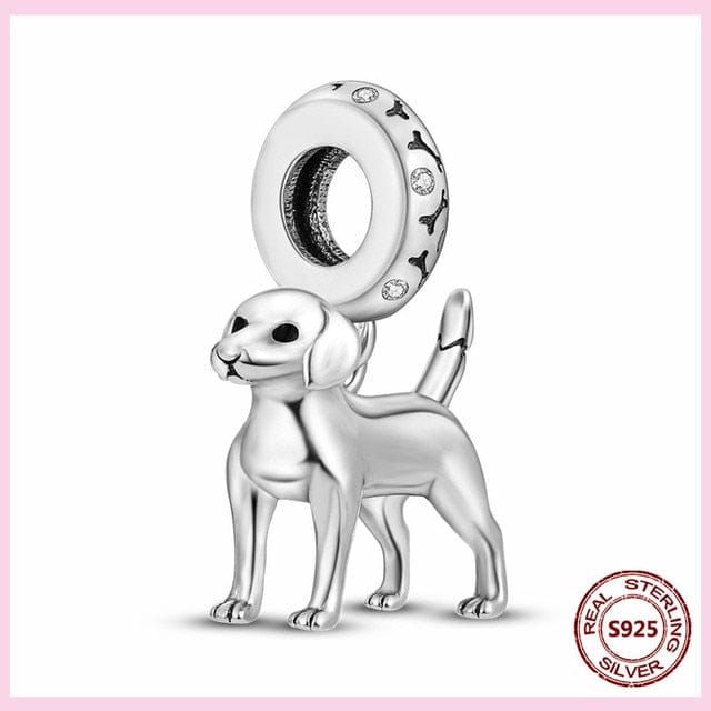 Dog Charm Collection Pandora Style Charms Sterling Silver Boston, Frenchie, Chi, Schnauzer, Puppy、mySite、g9winljtr