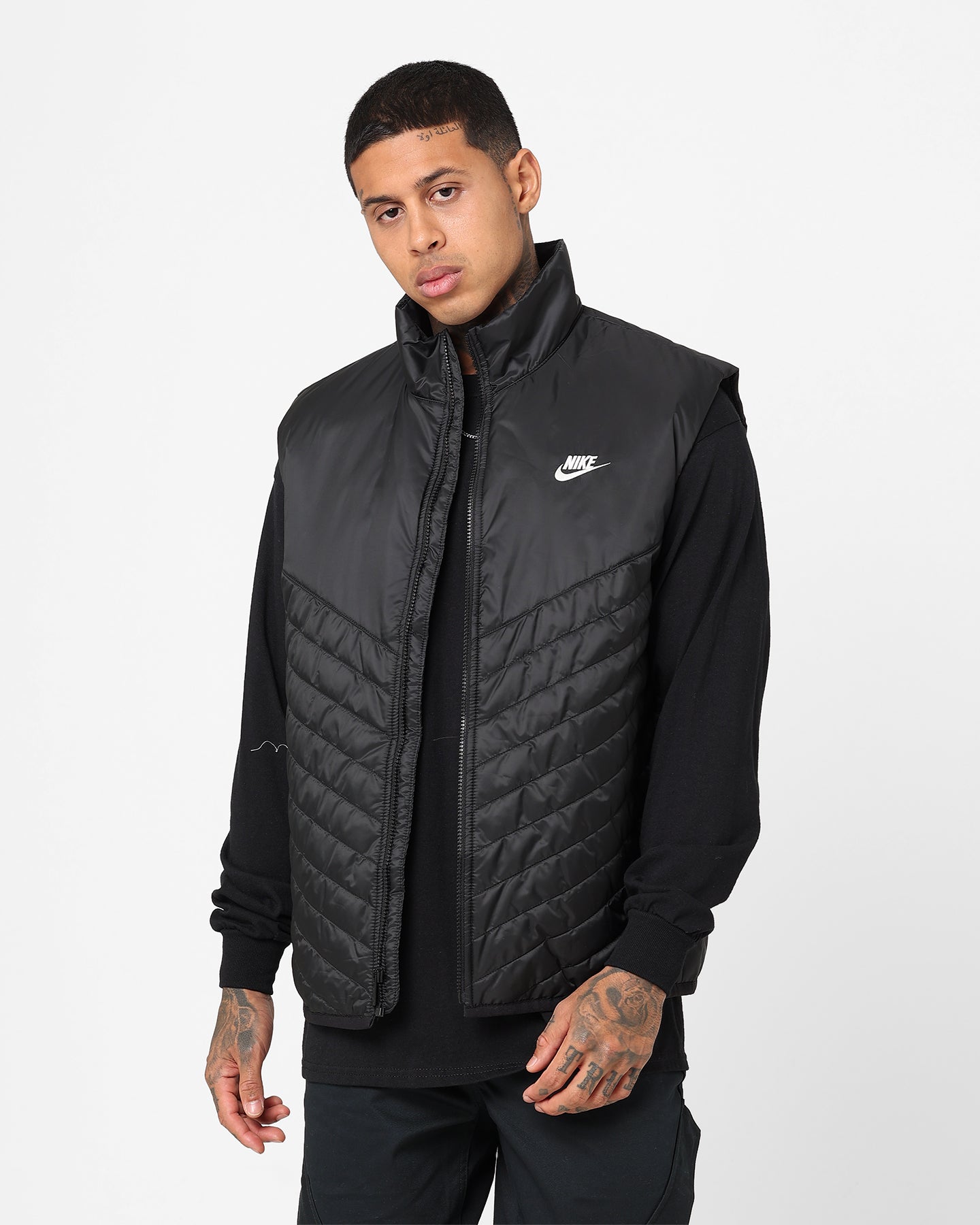 Nike Therma-FIT Windrunner Midweight Puffer Vest Black/Black/Sail、mySite、zt4zffjzw