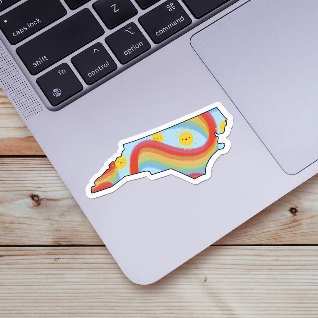  North Carolina Rainbow Fun Sticker、mySite、ghnorth