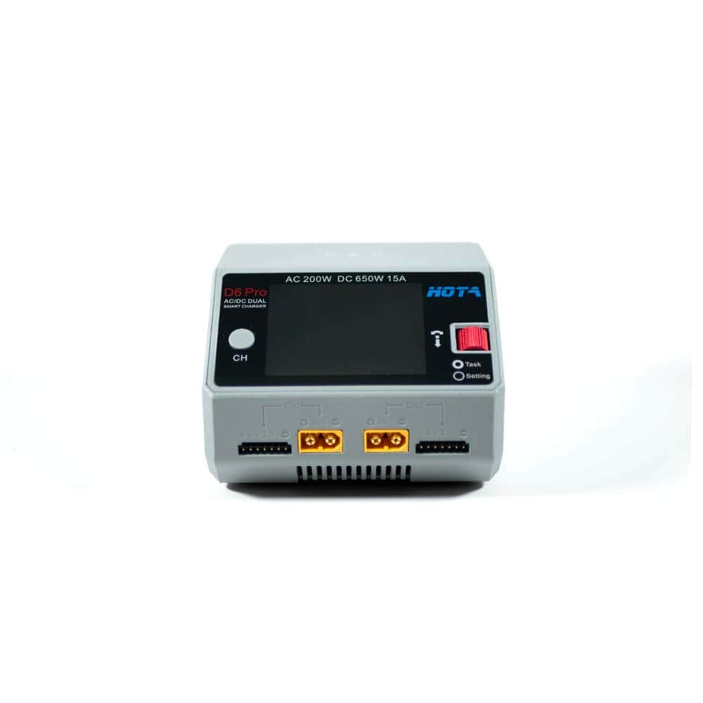  HOTA D6 Pro 325W 15A 1-6S Dual Channel AC/DC Smart Charger w/ Wireless Cellphone Charging - Choose Your Color、mySite、merchandisen