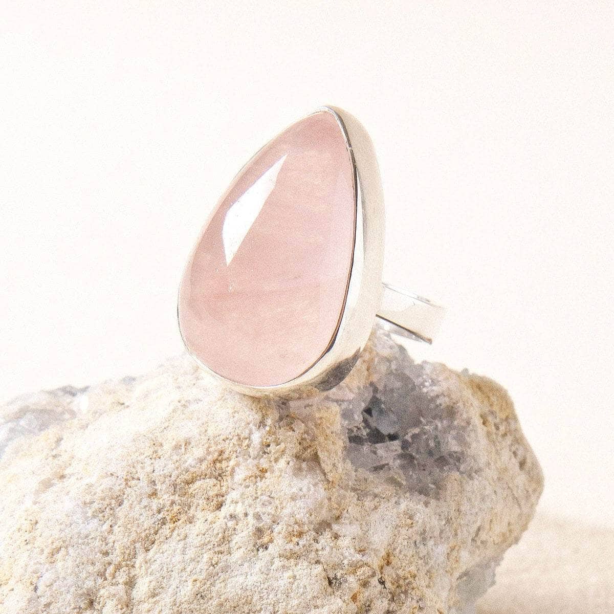 Rose Quartz Gemstone Ring、mySite、hinf8tx79