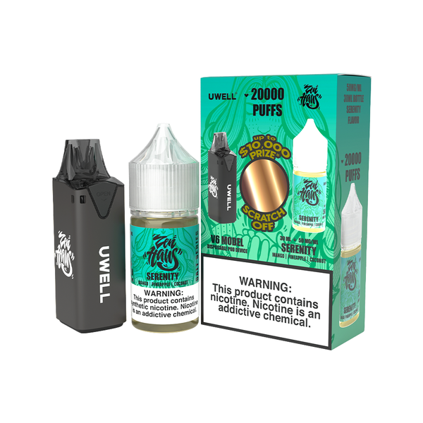 Uwell V6 Pod Kit + Zen Haus Salt 30mL Bundle、mySite、zt4zffjzw