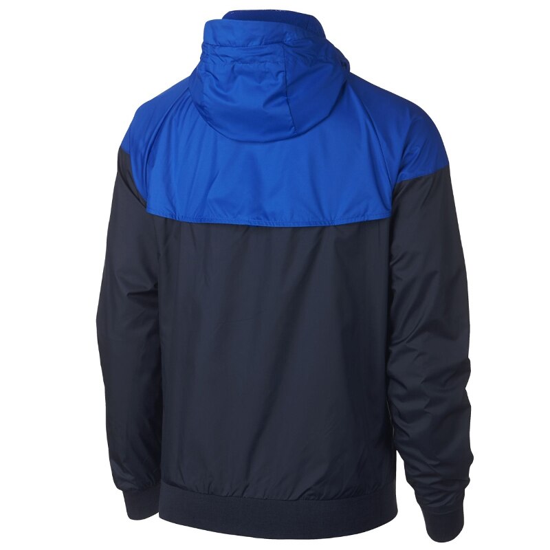 Nike Men's France Windrunner Jacket Obsidian/Hyper Cobalt、mySite、bottomscart