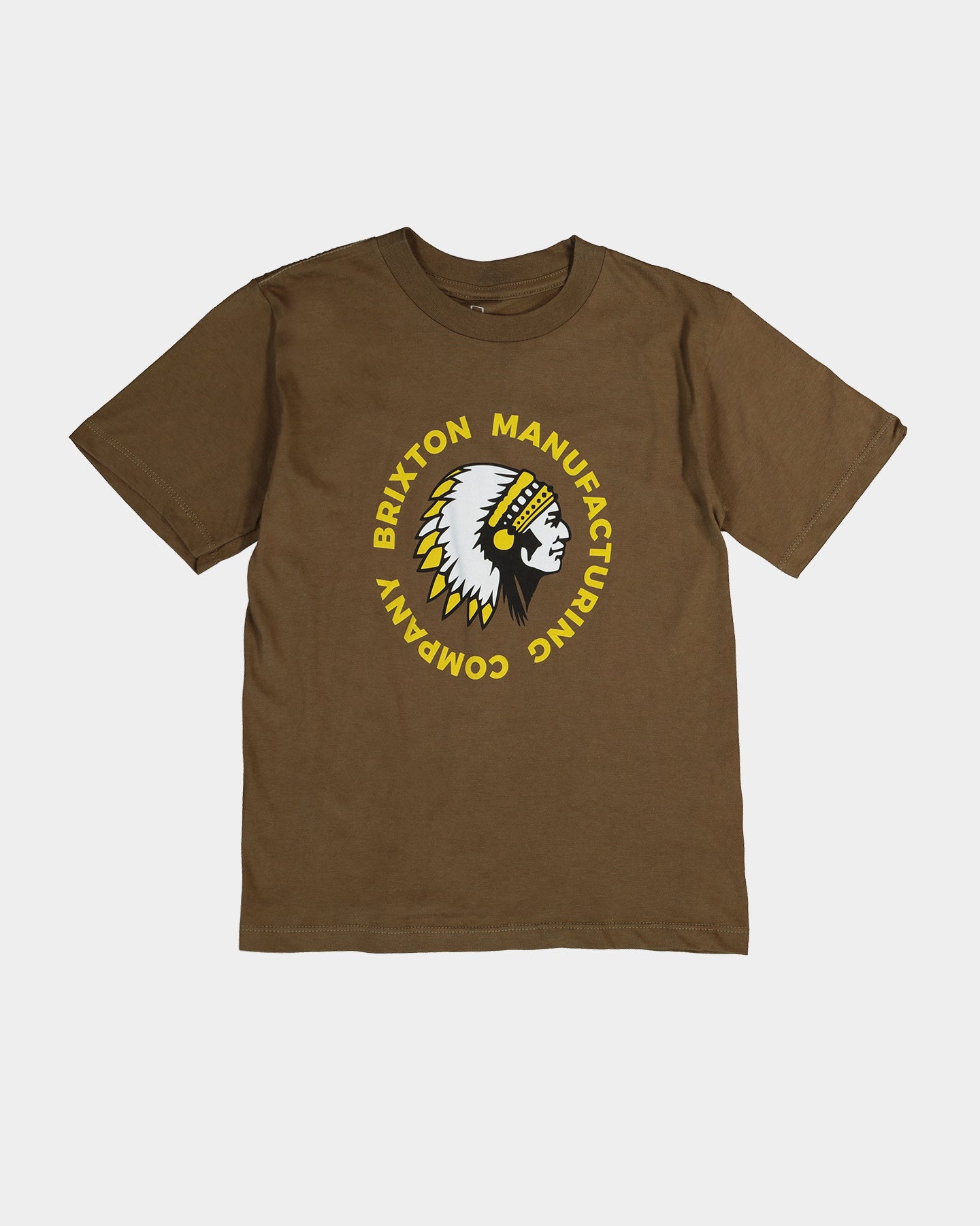 Brixton Kid's Rival Stamp Short Sleeve T-Shirt Coffee、mySite、zt4zffjzw