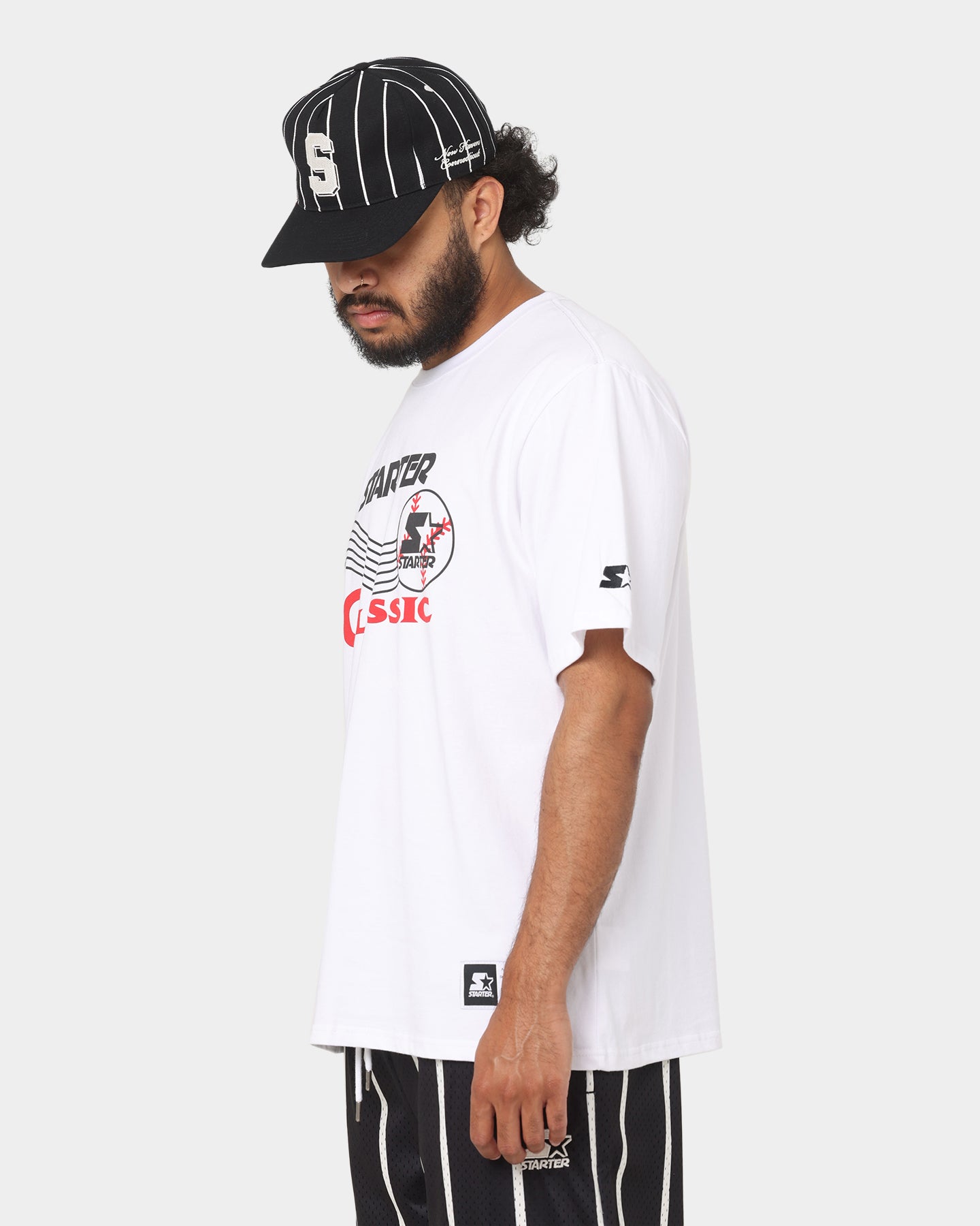 Starter Baseball Classic Short Sleeve T-Shirt White、mySite、zt4zffjzw