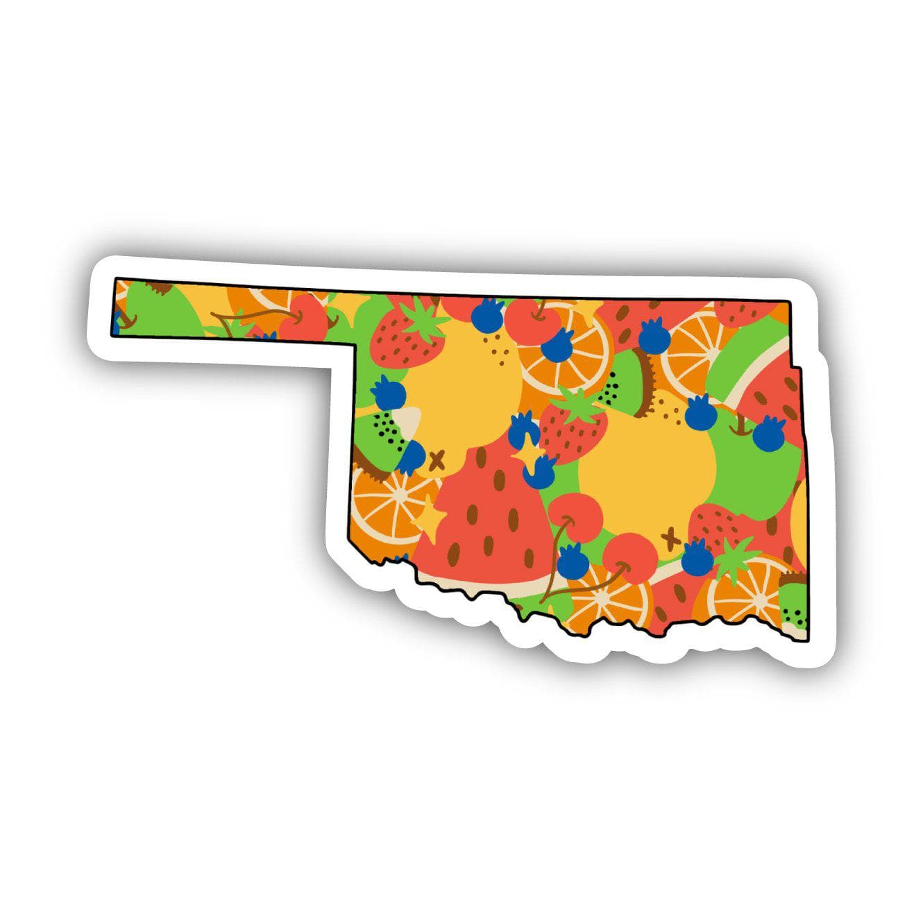  Oklahoma Fruit Pattern Sticker、mySite、elrpsem3k