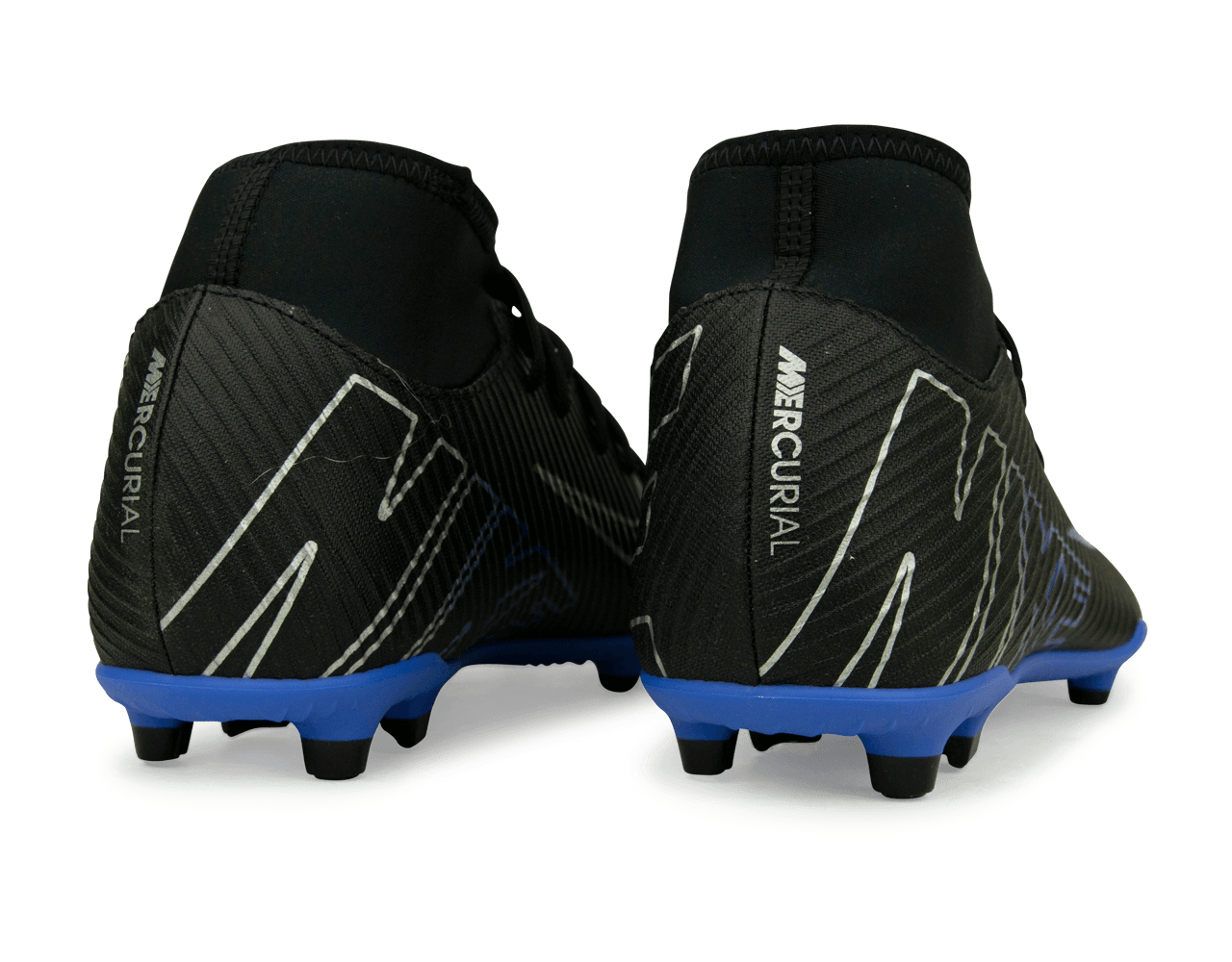Nike Men's Zoom Mercurial Superfly 9 Club FG/MG Black/Blue、mySite、noshort