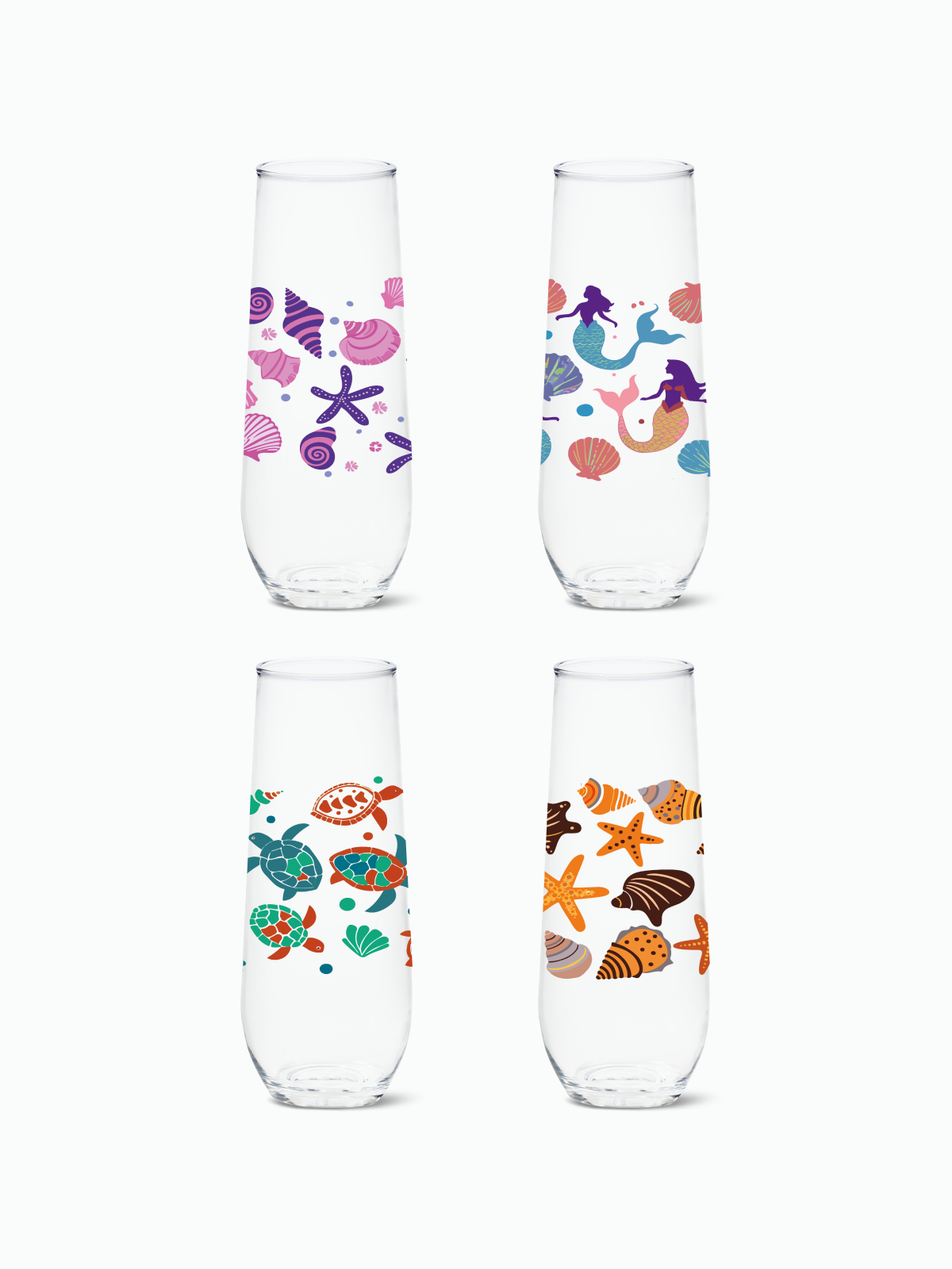 Coastal Charm - RESERVE 9oz Stemless Champagne Tritan Copolyester Glass、mySite、camillekostekn