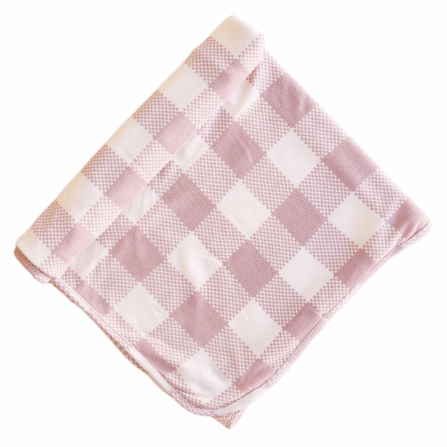  Big Check Bamboo Waffle Oversized Swaddle Blanket | Rosy、mySite、layawaytickets