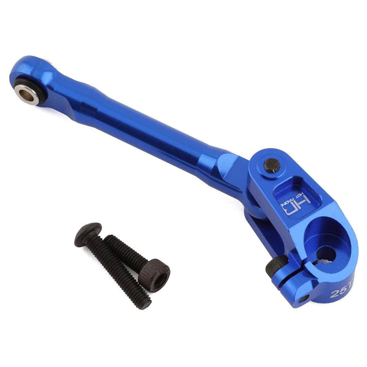  HRAMXX48SA25, Hot Racing Traxxas Maxx Aluminum Fixed Steering Link w/25T Servo Arm (Blue)、mySite、merchandisen