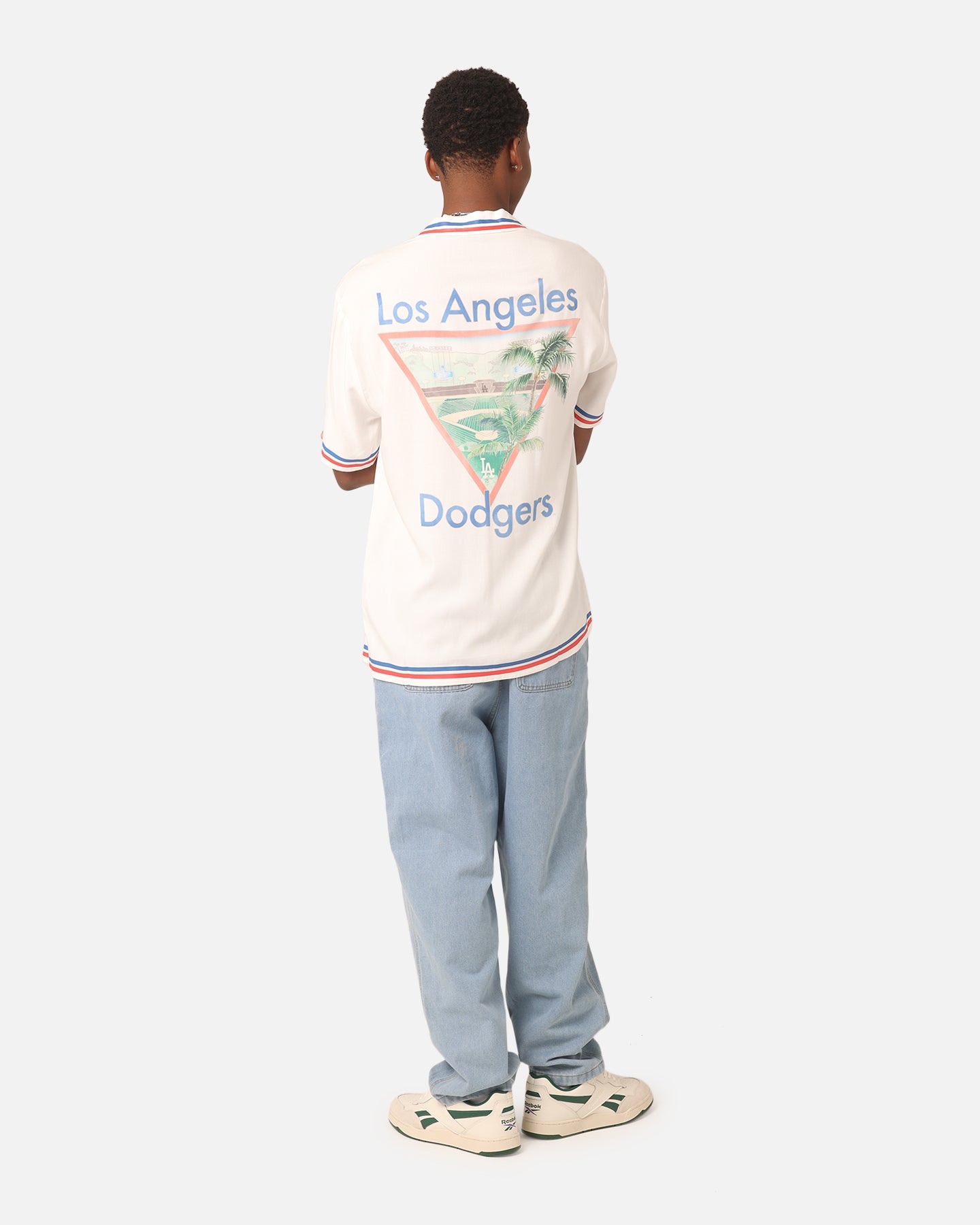 Majestic Athletic Los Angeles Dodgers MLB Team Shirt Vintage White、mySite、zt4zffjzw