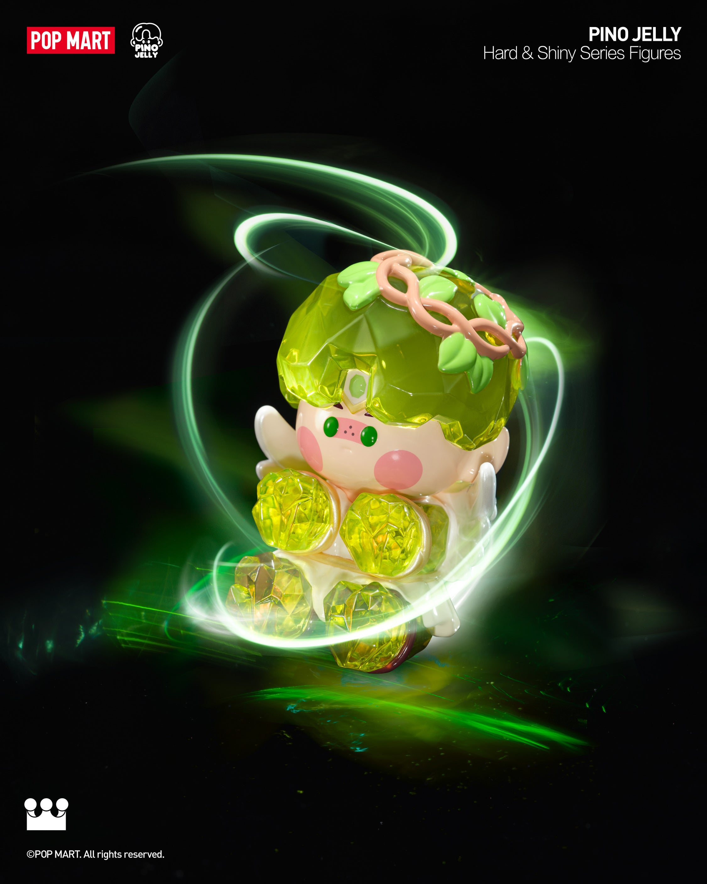  POP MART PINO JELLY Hard & Shiny Series Figures、mySite、greenlandpopulation
