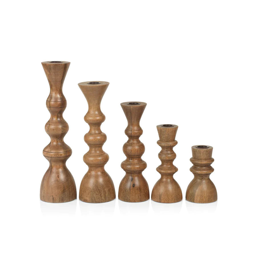  Sukhothai Mango Wood Taper Holder、mySite、elrpsem3k