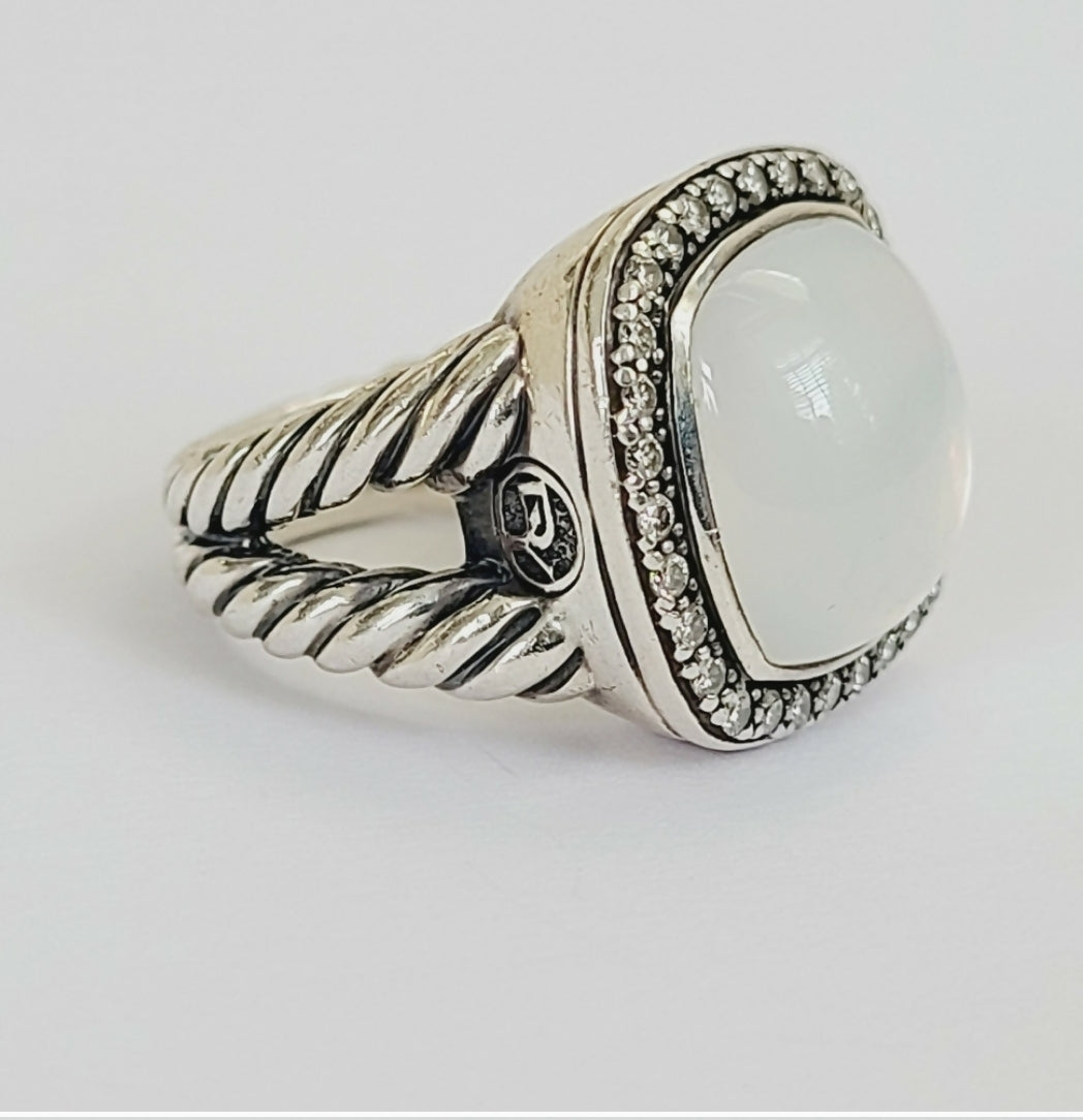 David Yurman Albion 14mm Moonstone & Diamond Ring、mySite、hinf8tx79