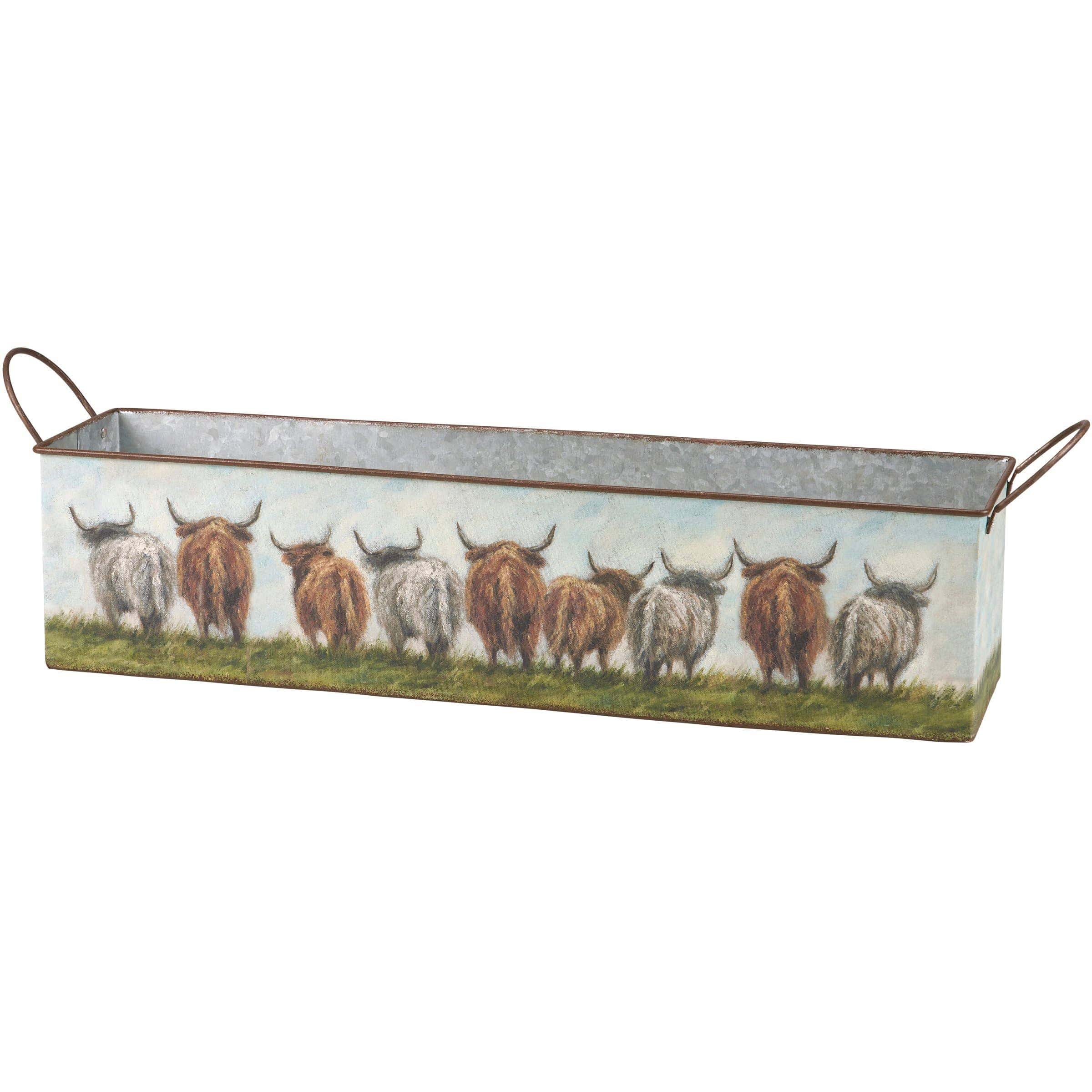 Highland Cows Metal Nesting Bin Set-Primitives by Kathy、mySite、g9winljtr