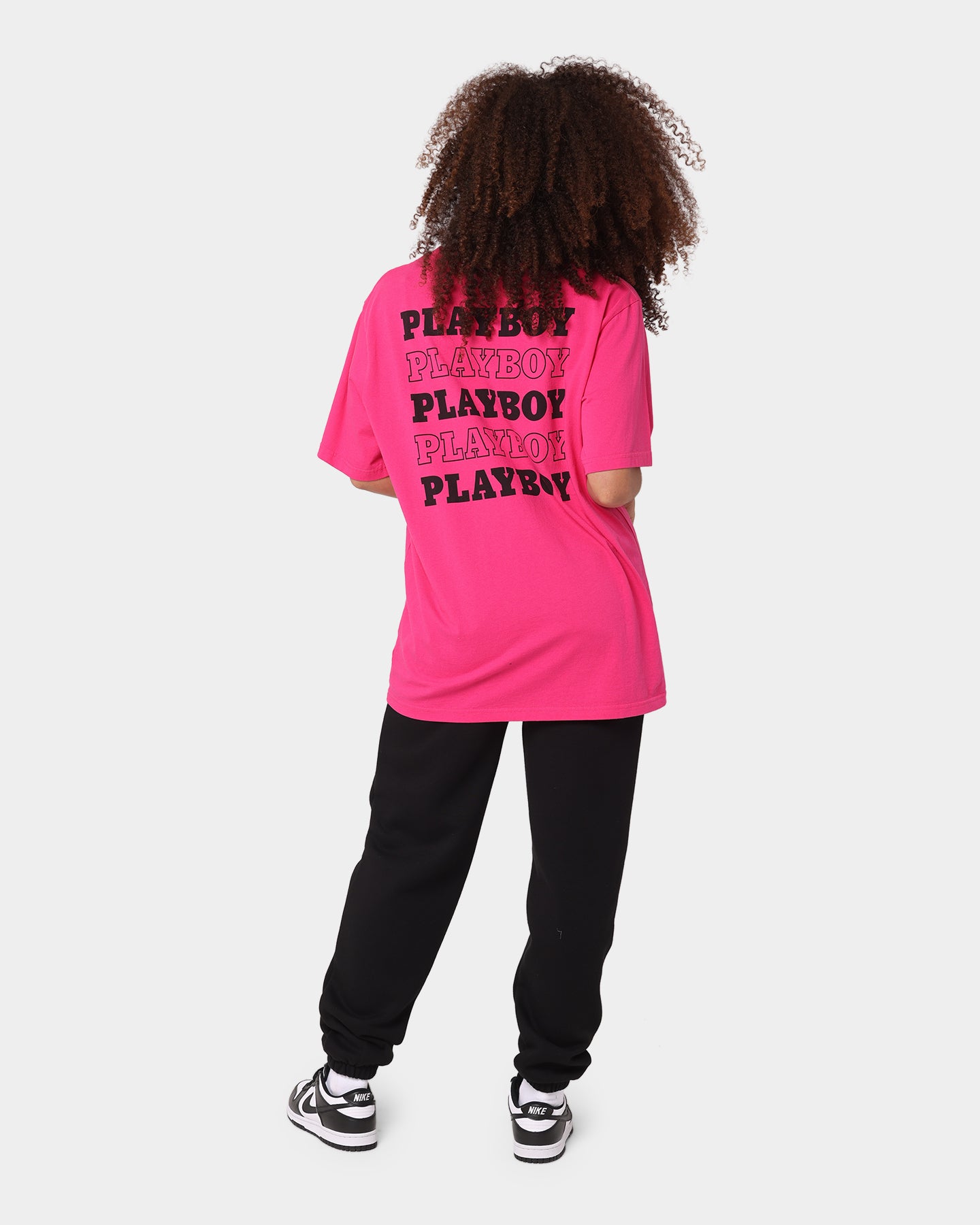 Playboy Stack T-Shirt Hot Pink、mySite、zt4zffjzw