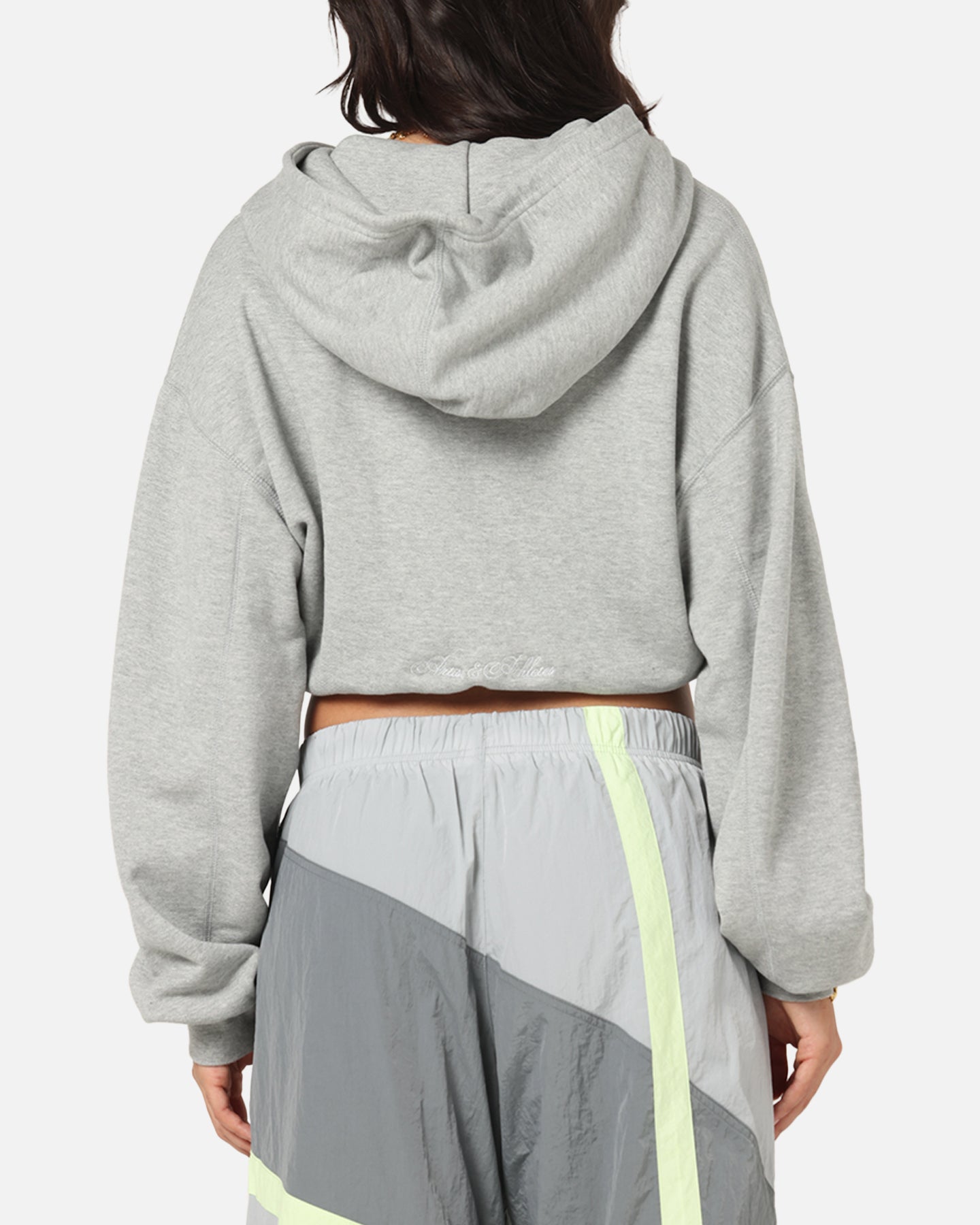 Nike Women's Sportswear Full-Zip Cropped French Terry Hoodie Grey、mySite、zt4zffjzw