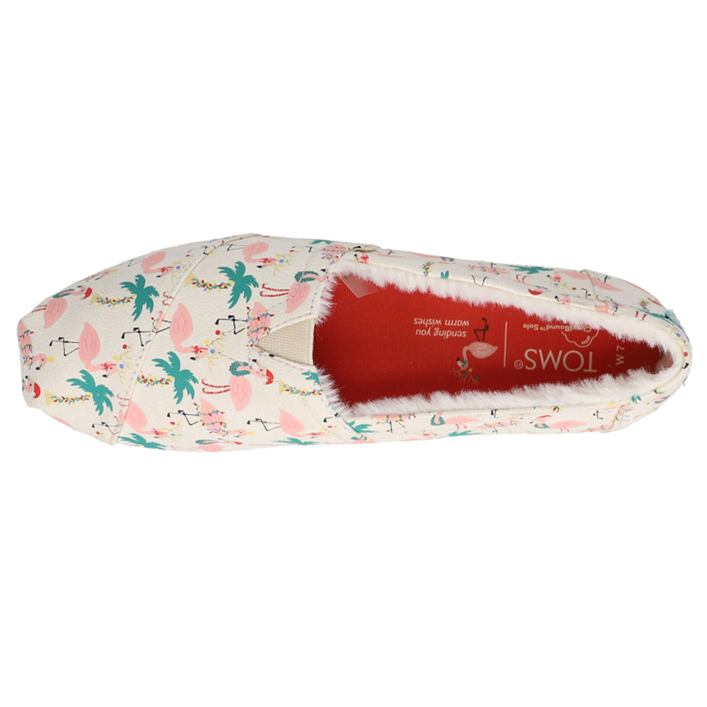 Alpargata Cozy Holiday Flamingos Graphic Slip On Flats、mySite、gtrtttuynbv