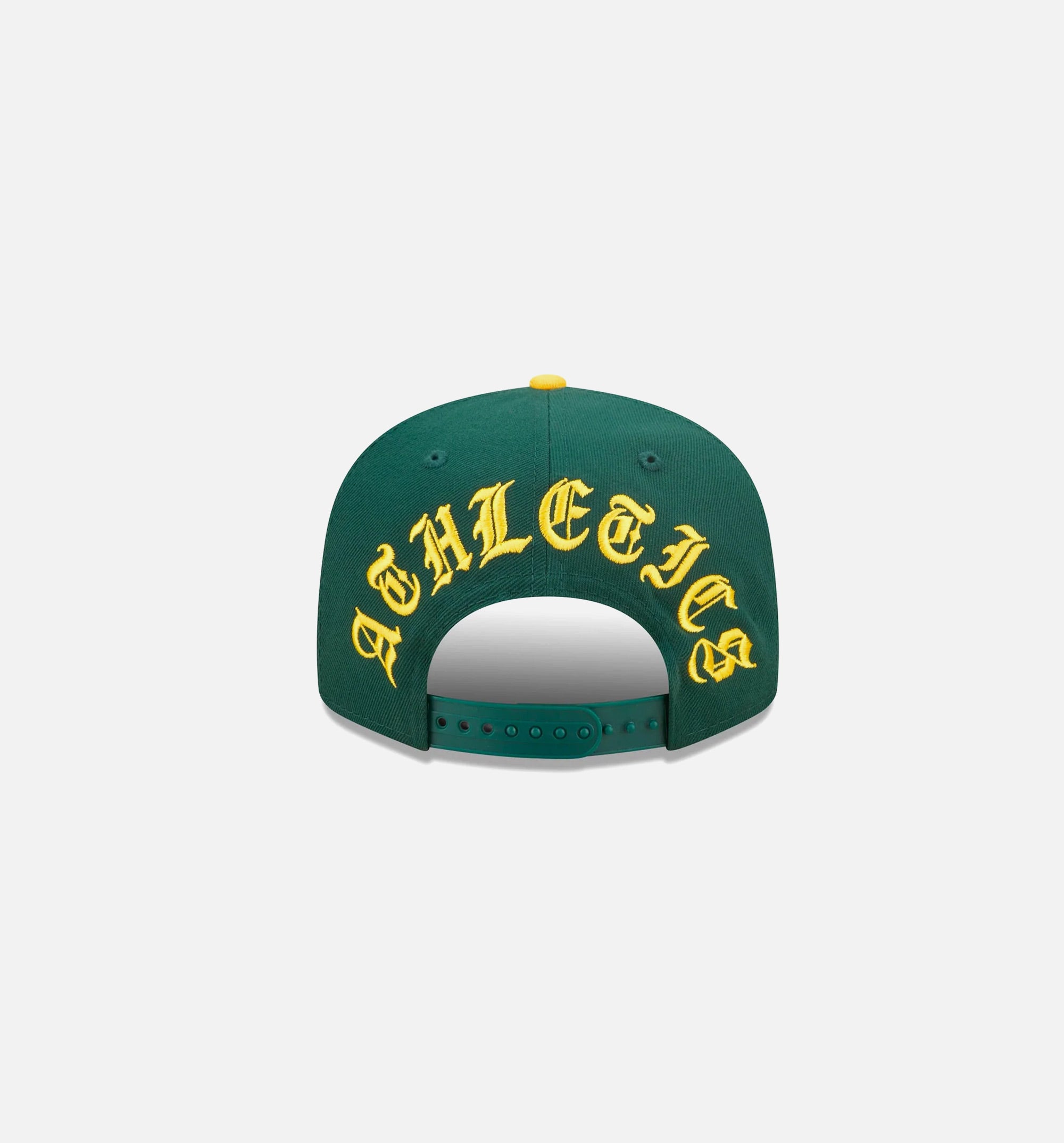 Oakland A's Backletter Arch 9FIFTY Snapback Mens Hat - Green/Yellow、mySite、dreamappss