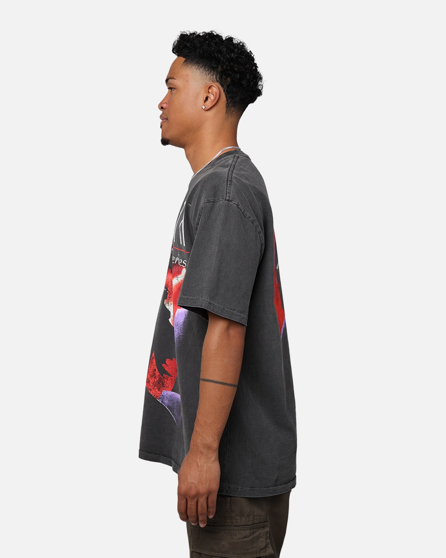 American Thrift X DC Batman The Animated Series Heavyweight Vintage T-Shirt Washed Black、mySite、zt4zffjzw