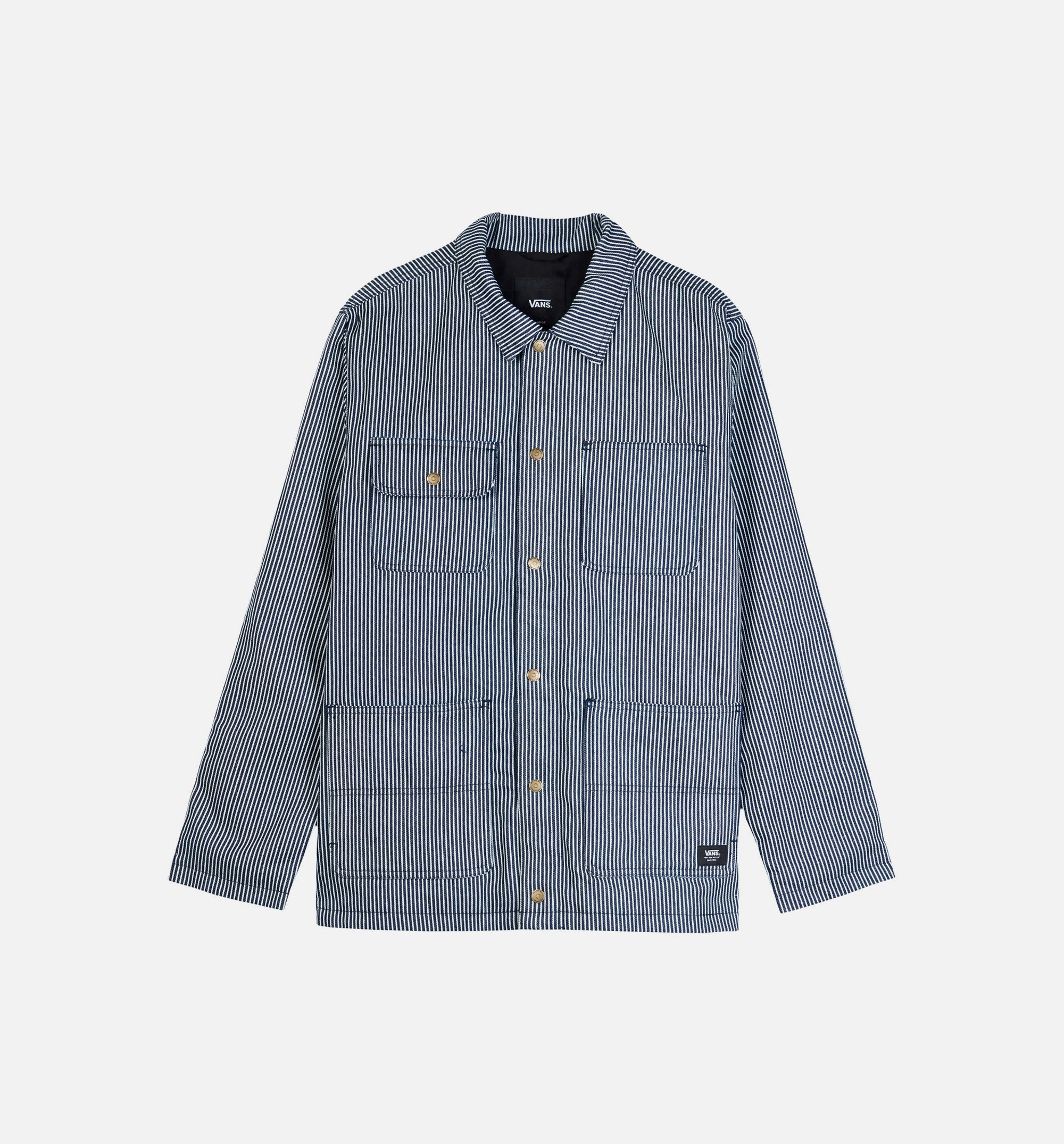 Vault Drill Chore Hickory Stripe Coat Mens Jacket - Navy、mySite、dreamappss