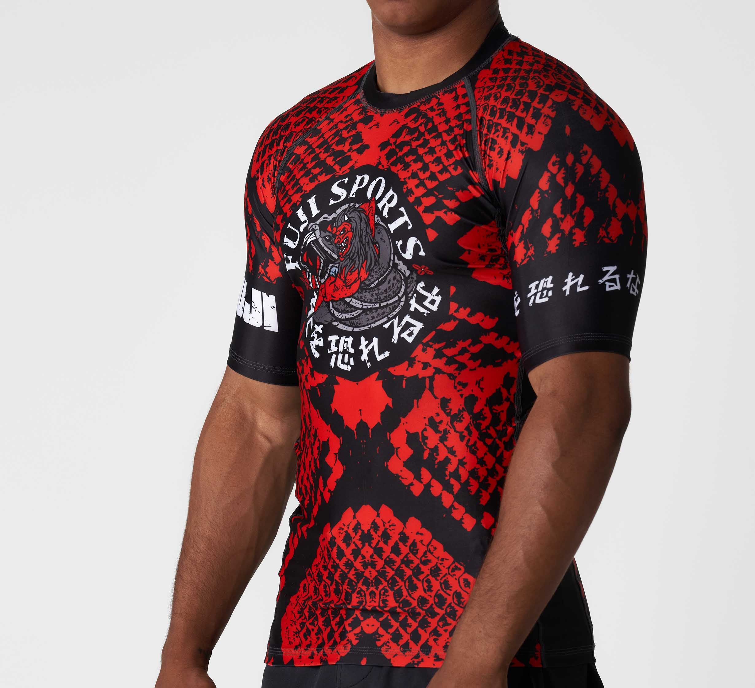 Oni vs. Anaconda Short Sleeve Rashguard Red、mySite、gigharbornorthrealestate