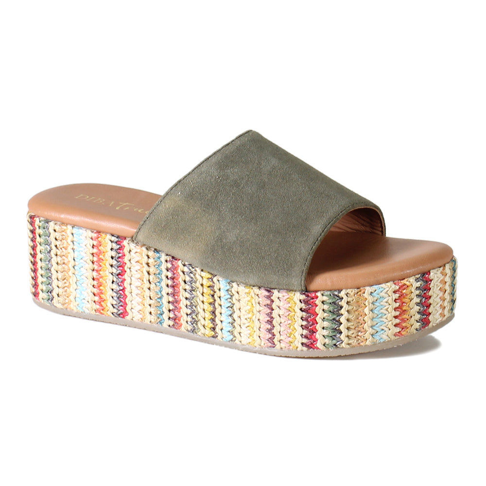 Rock Steady Raffia Slide Wedge Sandals、mySite、gtrtttuynbv