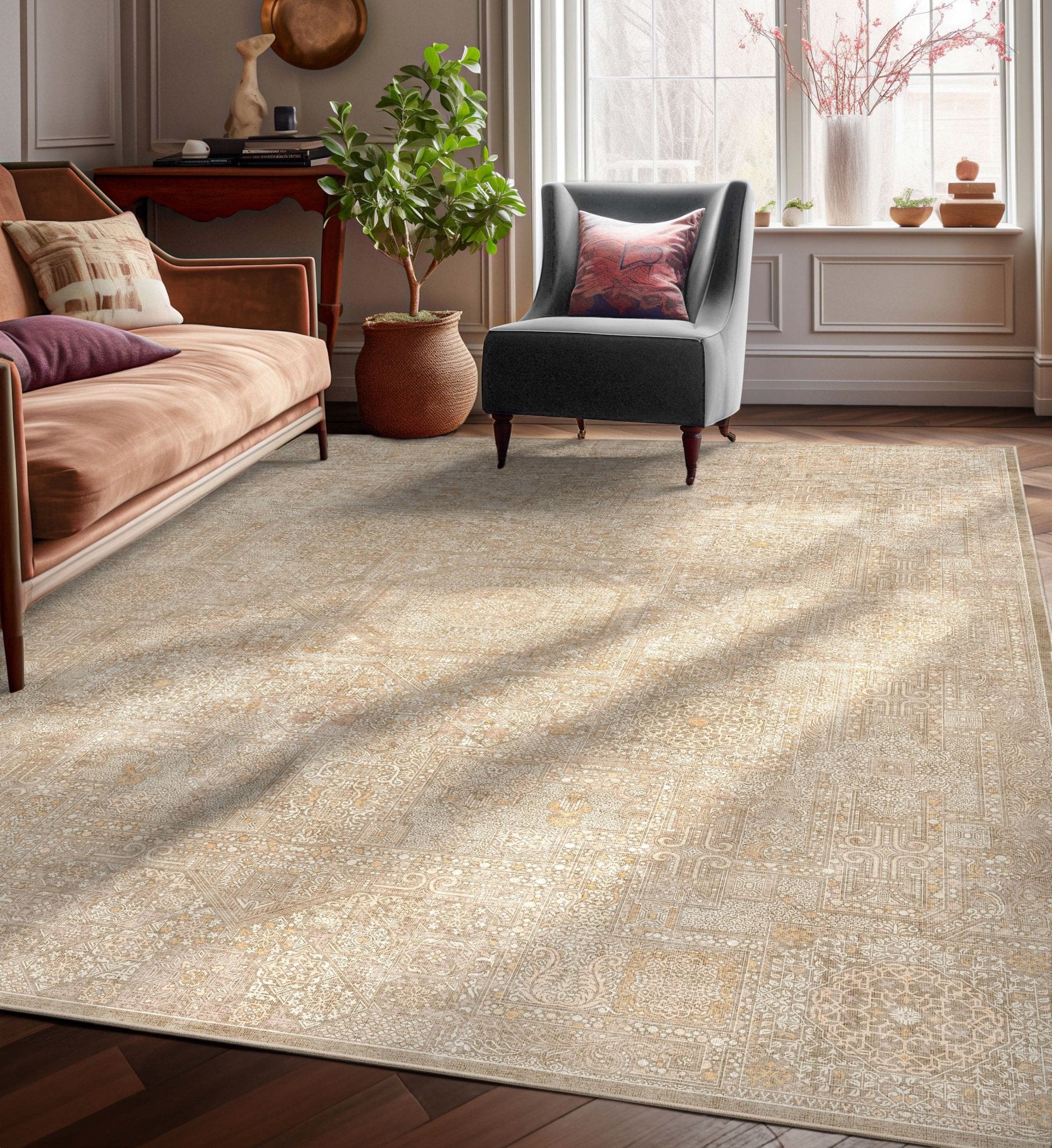 Amman Floral Rug – Subtle With Delicate Floral Accents、mySite、gigharbornorthrealestate