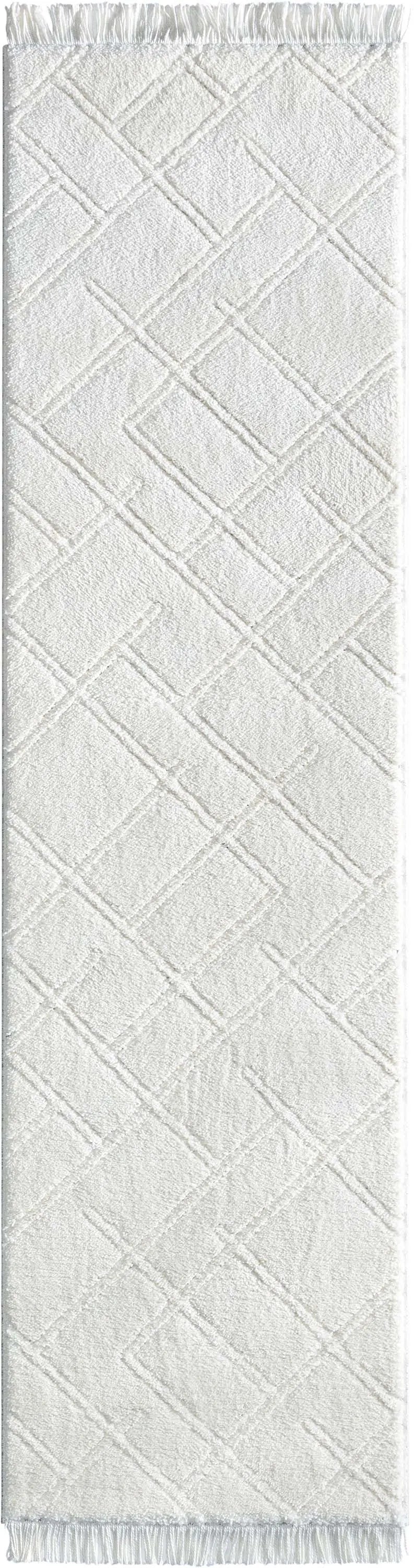 Firth Moroccan Trellis Textured Ivory Ultra Soft High-Low Shag Rug、mySite、gigharbornorthrealestate