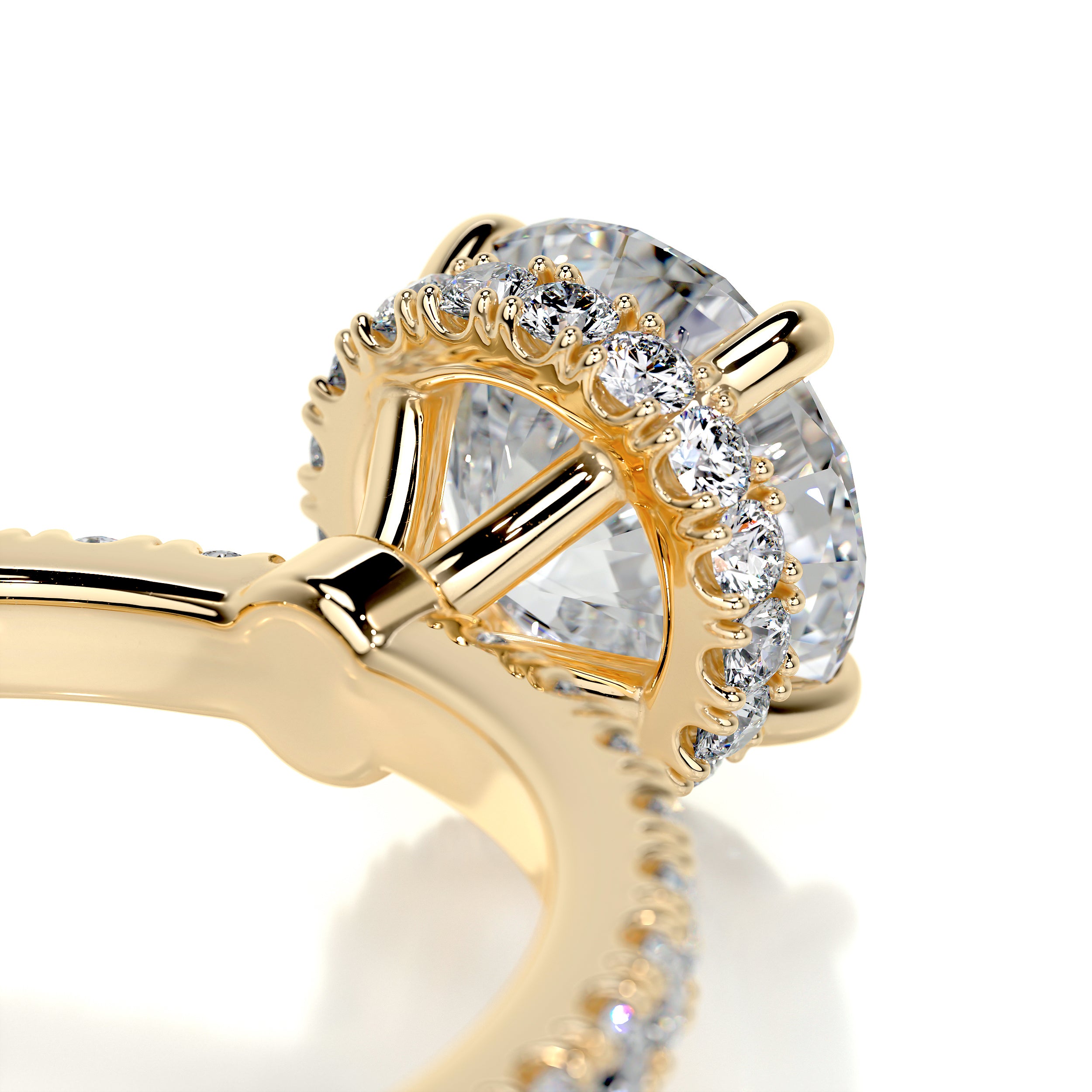 Vivienne Diamond Engagement Ring -18K Yellow Gold、mySite、hinf8tx79