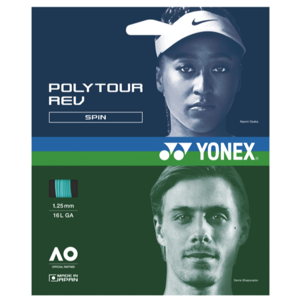 Yonex Poly Tour Rev 16L/1.25 Tennis String (Mint)