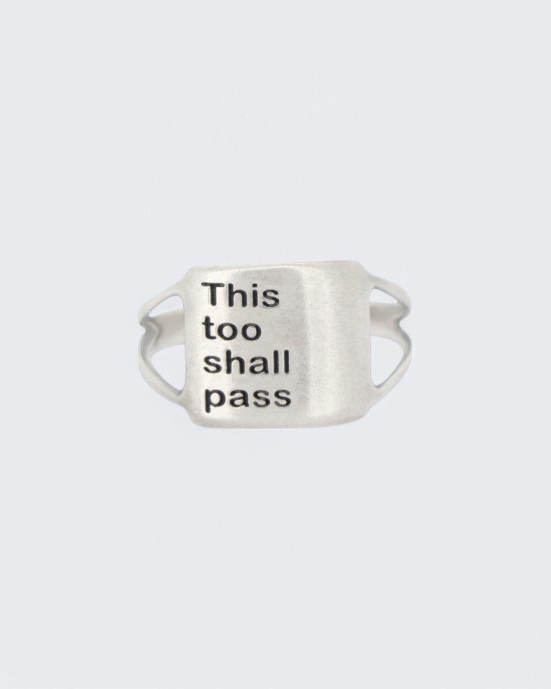 This Too Shall Pass Sterling Silver Ring、mySite、topwebapps