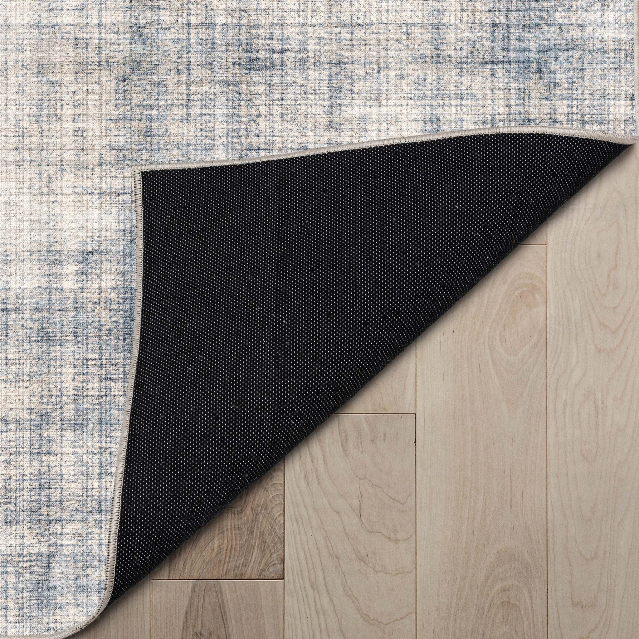 Rio Abstract Plaid Blue Cream Flatweave Rug、mySite、gigharbornorthrealestate