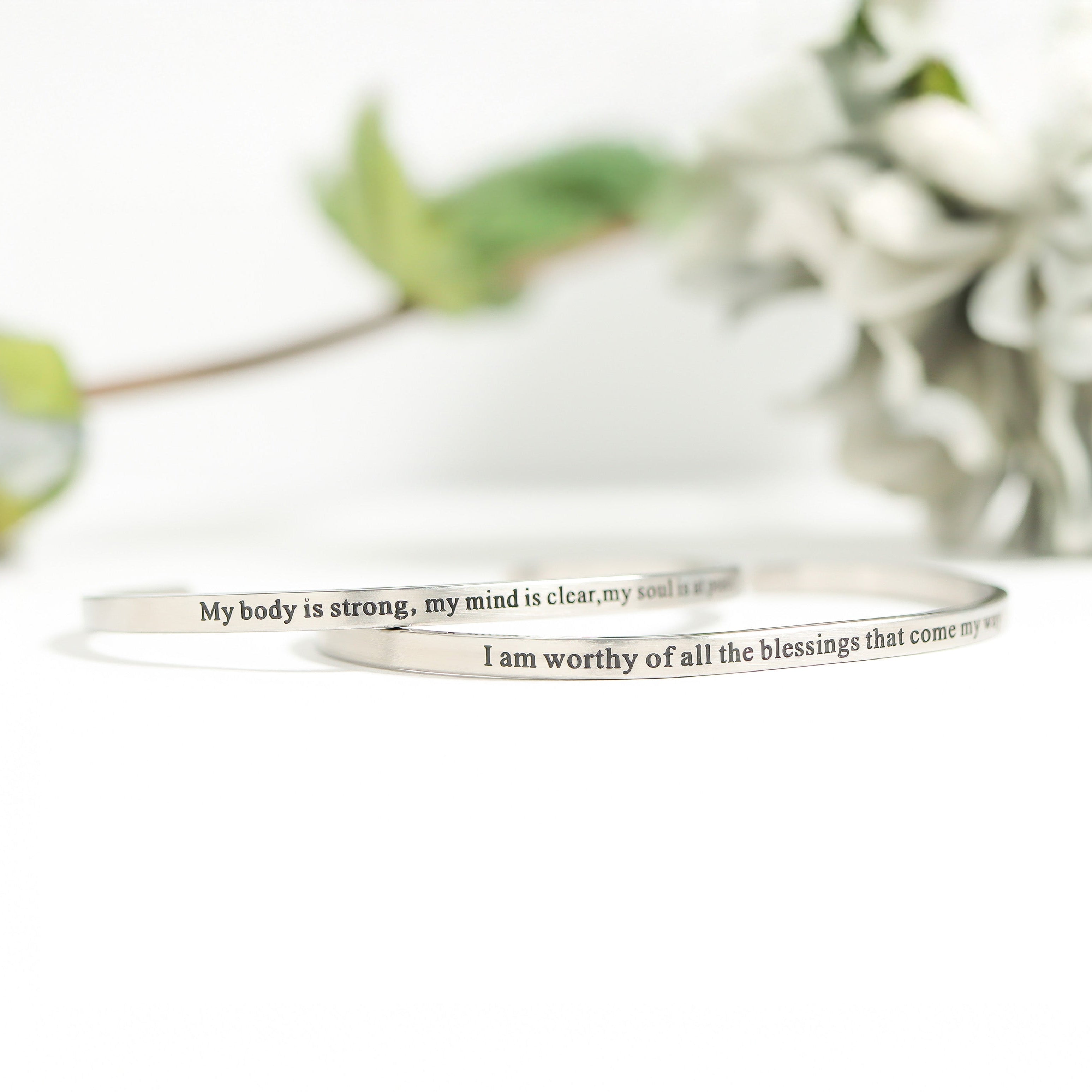Wellness Engraved Bracelet Display / BND0082、mySite、dreamappss