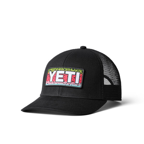YETI Rainbow Trout Logo Badge Trucker Hat、mySite、noshort