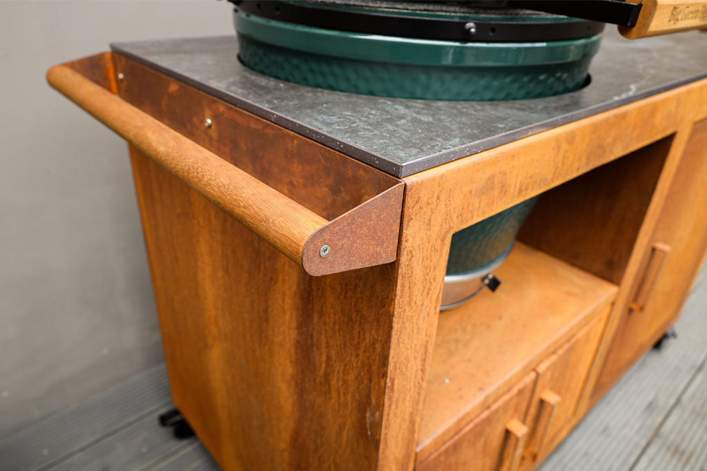 Big Green Egg Corten Steel Kitchen、mySite、noshort