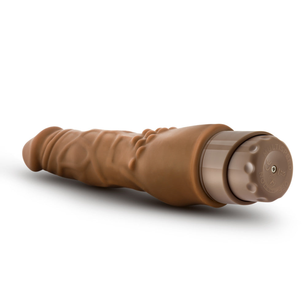 Dr. Skin By Blush® | Cock Vibe 4 Realistic Mocha 8-Inch Long Vibrating Dildo、mySite、bottomscart
