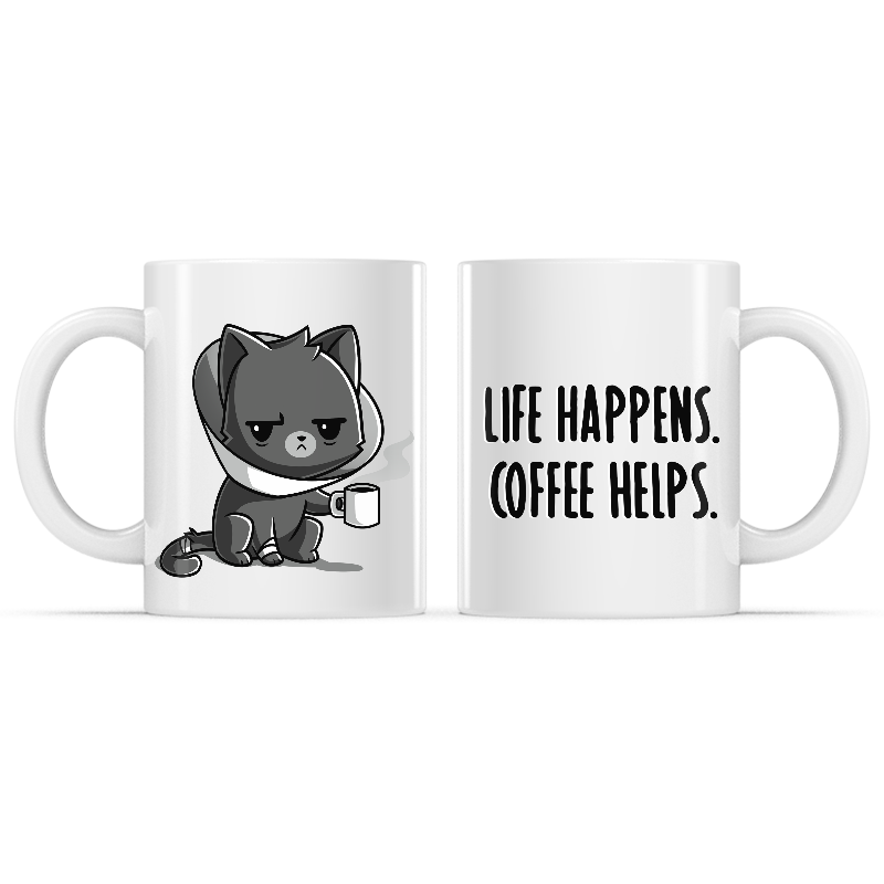 Life Happens. Coffee Helps. Mug、mySite、lovesweatpilates