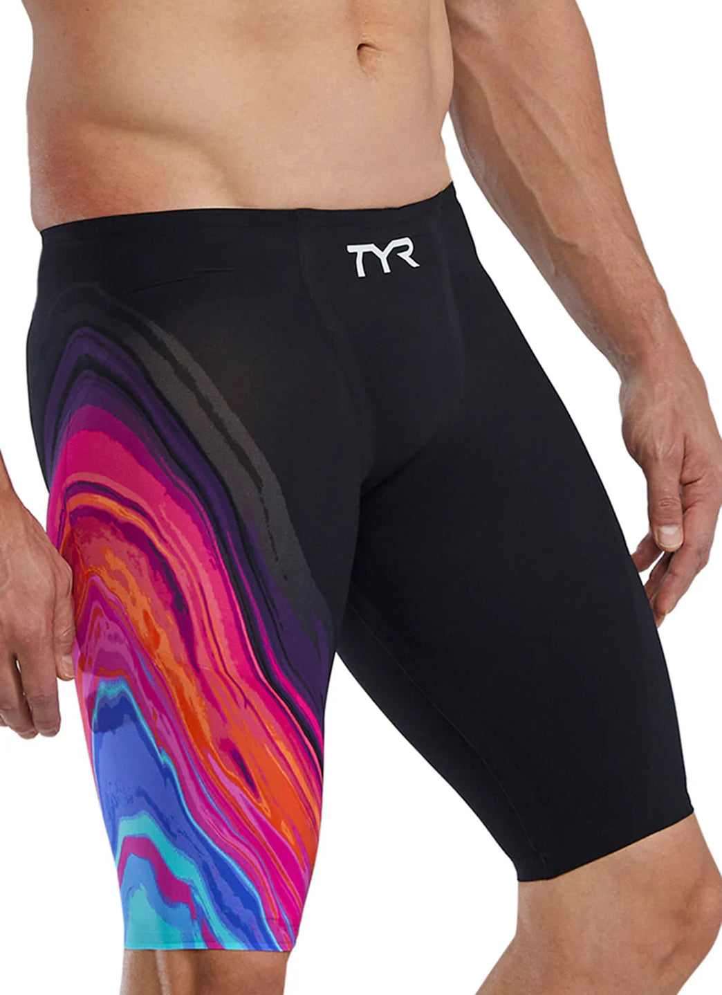 TYR Men's Venzo Volconyx Jammer Tech Suit Swimsuit、mySite、noshort